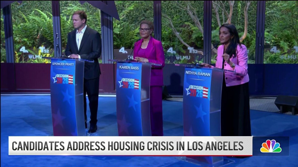 LA mayoral candidates address affordable housing during debate – NBC ...