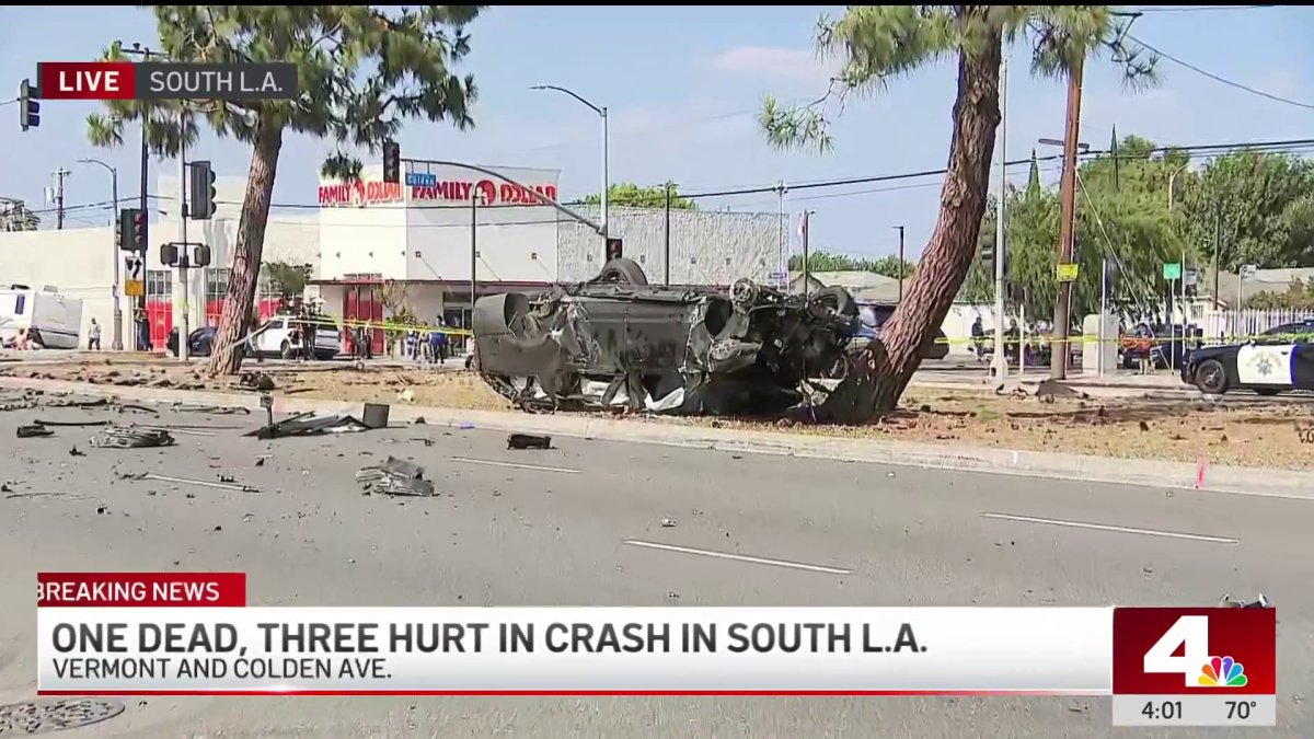 Deadly rollover crash in South LA – NBC Los Angeles