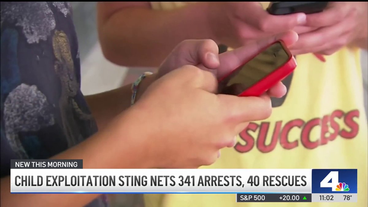 341 arrested in online child predator crackdown – NBC Los Angeles