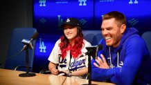 LOS ANGELES, CALIFORNIA - APRIL 14: Make A Wish at UNIQLO Field at Dodger Stadium on Tuesday, April 14, 2026 in Los Angeles, California. (Gary A. Vasquez/Los Angeles Dodgers)