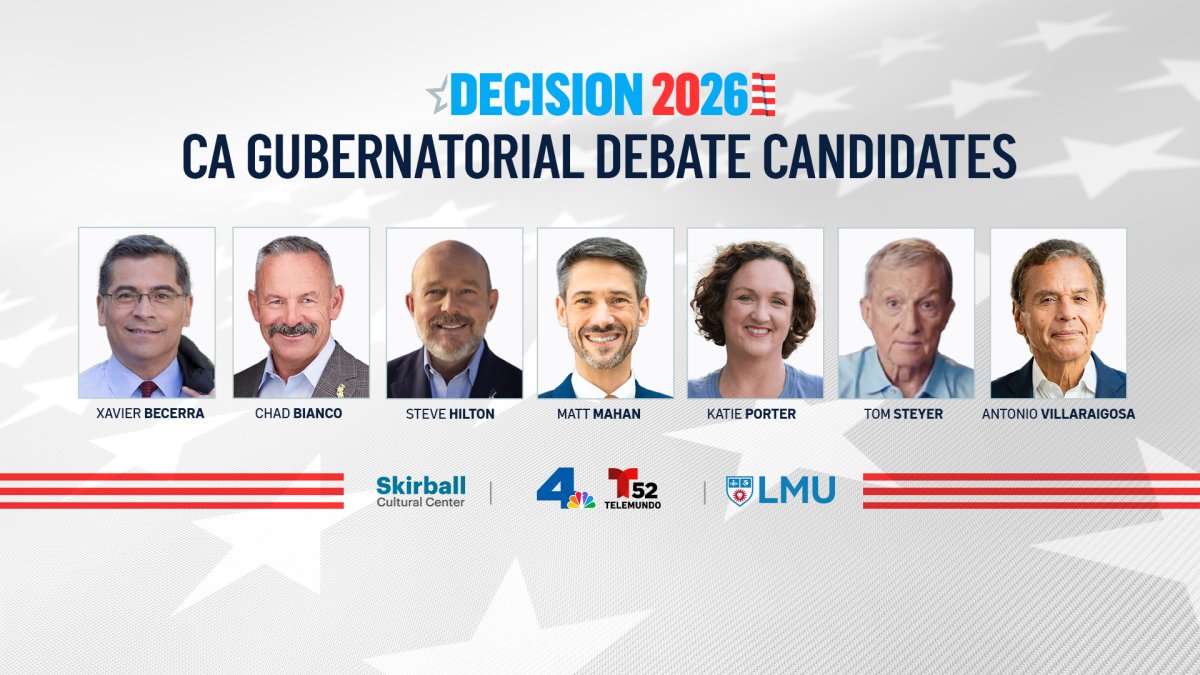 Candidates Invited for NBC4 and Telemundo 52 California Gubernatorial and Los Angeles Mayoral Debates Announced