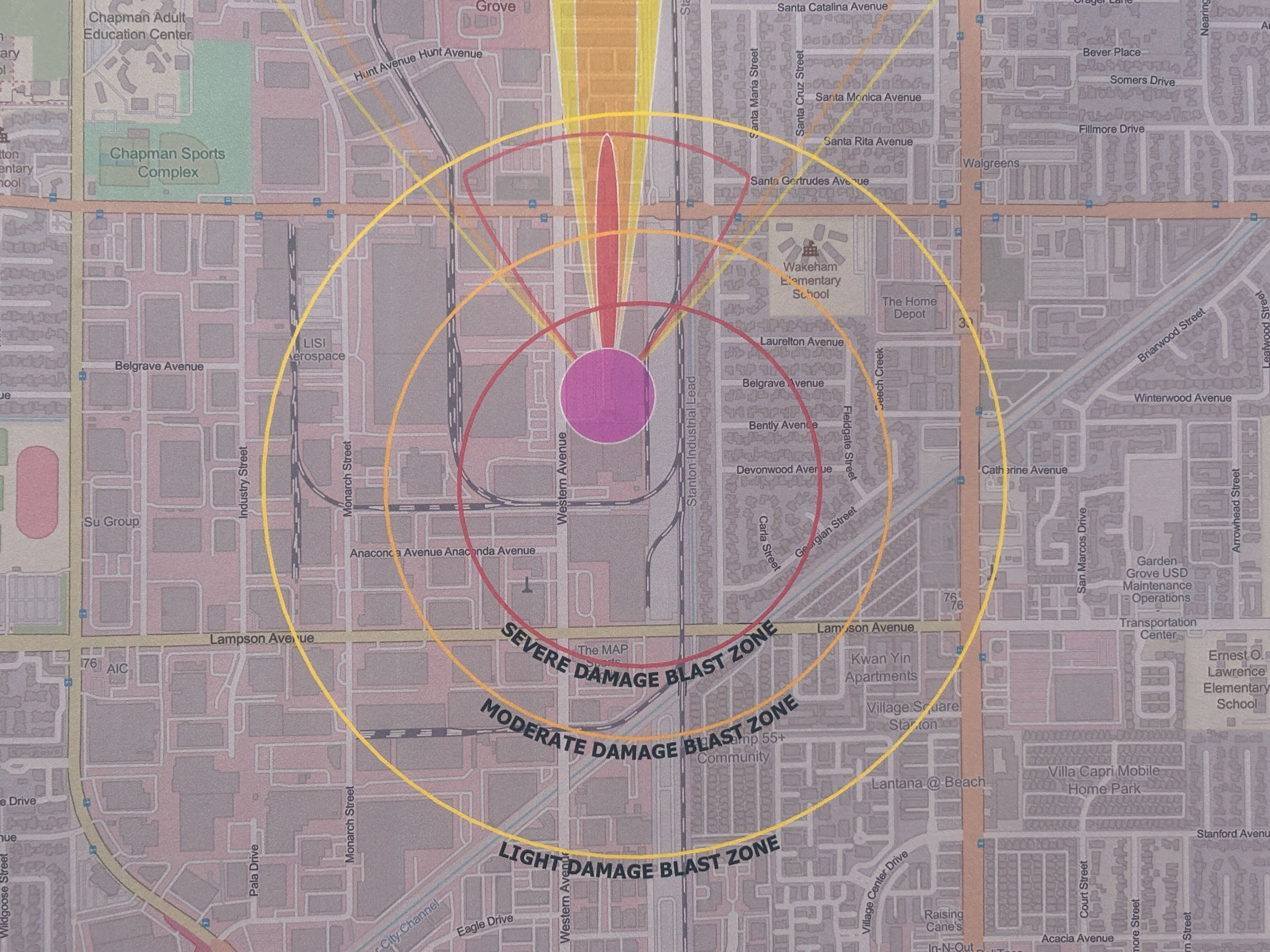 OCFA Map Details Potential Blast Zone In Garden Grove NBC Los Angeles IMG 2974 569bdc 