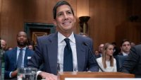 Kevin Warsh testifies during his nomination hearing to be a member and chairman of the Federal Reserve Board of Governors before the Senate Banking, Housing and Urban Affairs Committee on Capitol Hill, in Washington Tuesday, April 21, 2026.