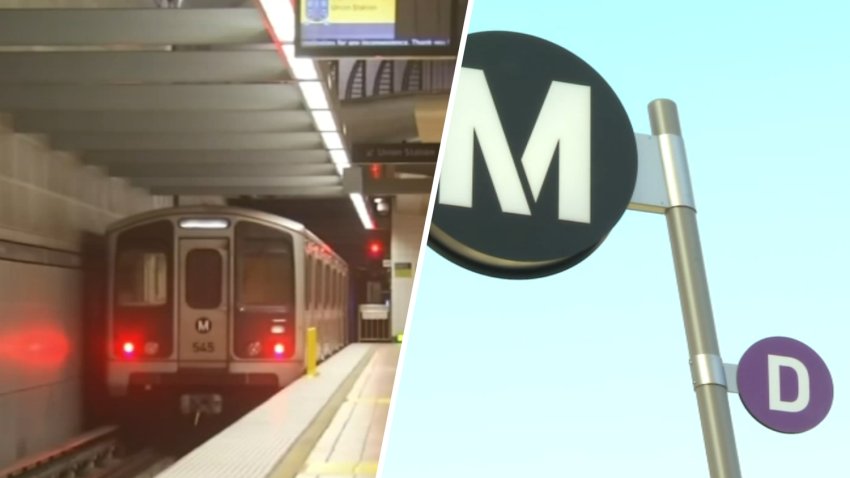 Images of the Metro D Line.