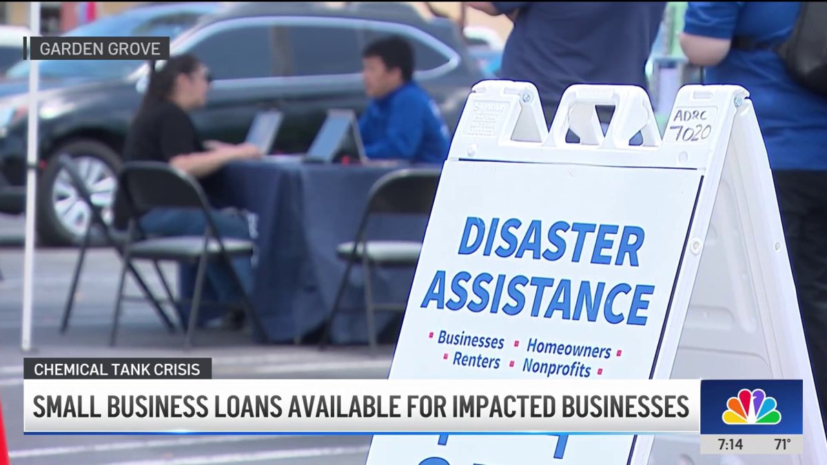 Small business loans available for businesses impacted by Garden Grove chemical crisis