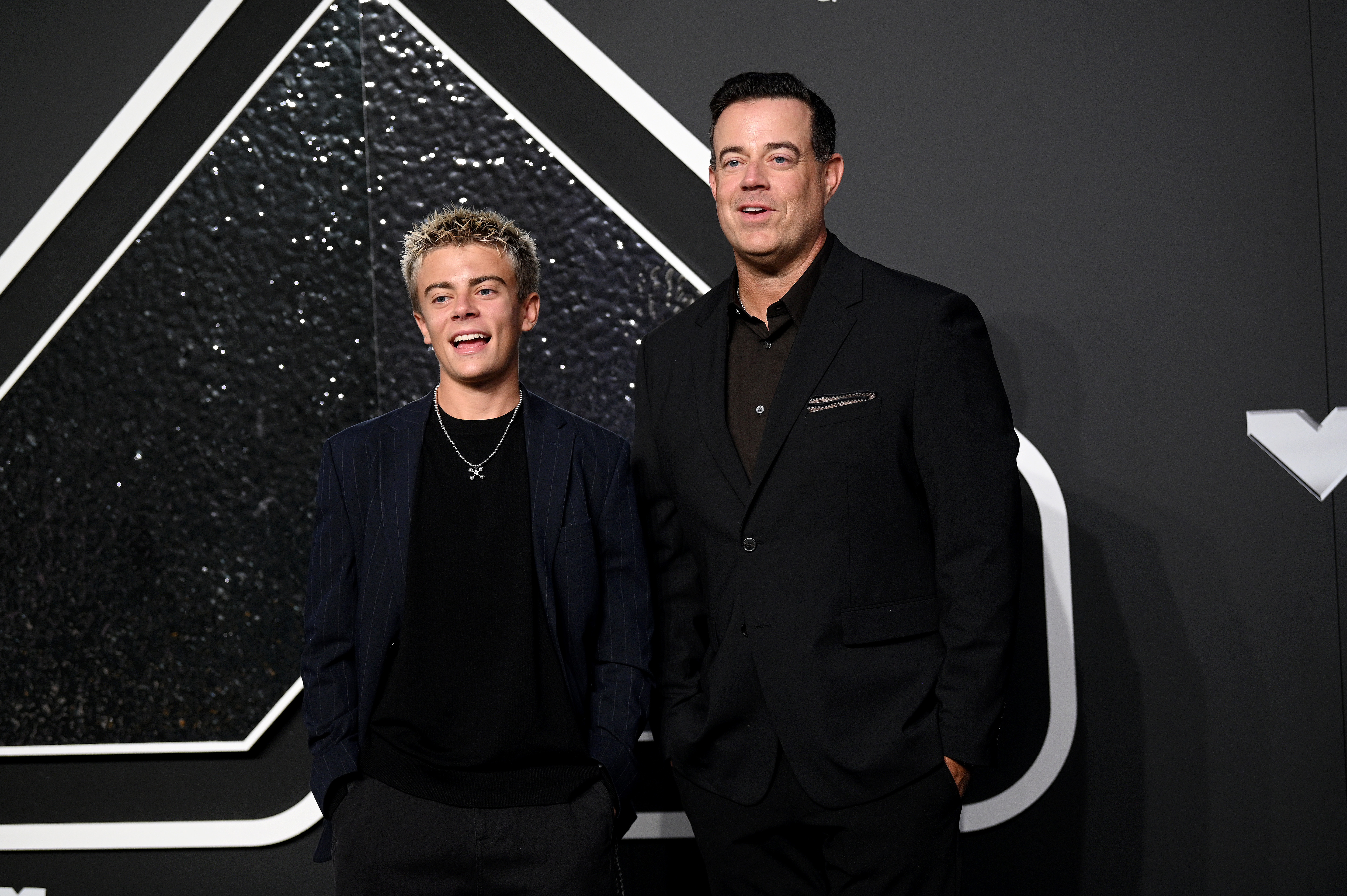 (L-R) Jackson Daly and Carson Daly attend the 2024 MTV Video Music Awards at UBS Arena on Sept. 11, 2024 in Elmont, New York.
