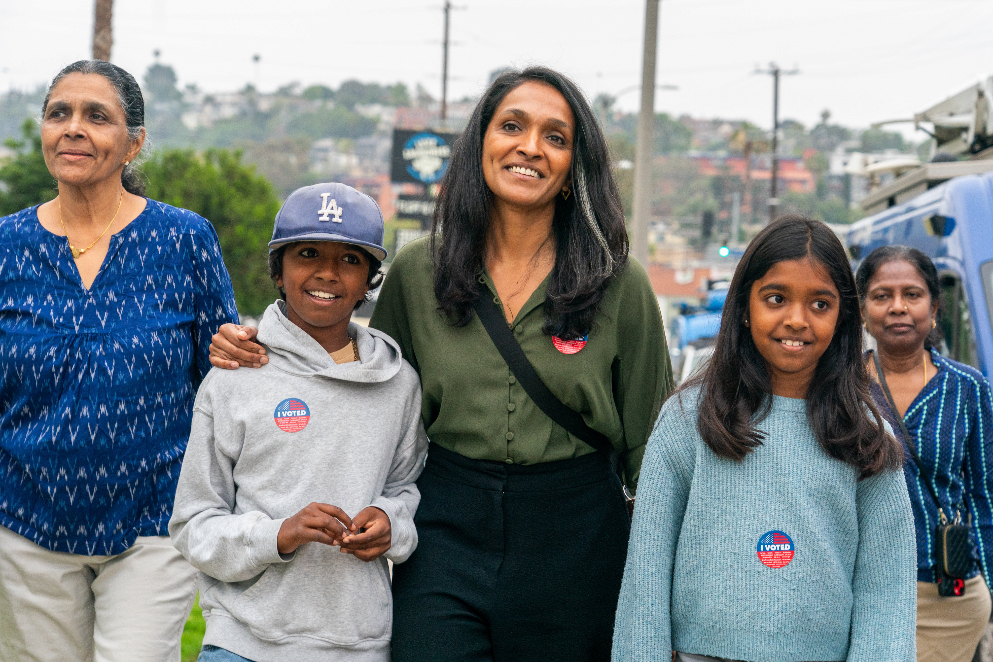 Nithya Raman casts ballot in Silver Lake with her family – NBC Los Angeles