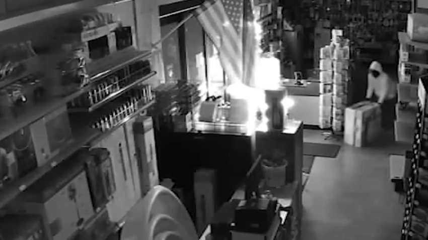 A screenshot of surveillance video of an alleged break-in at a hardware store in Redondo Beach on Thursday, June 11, 2026.
