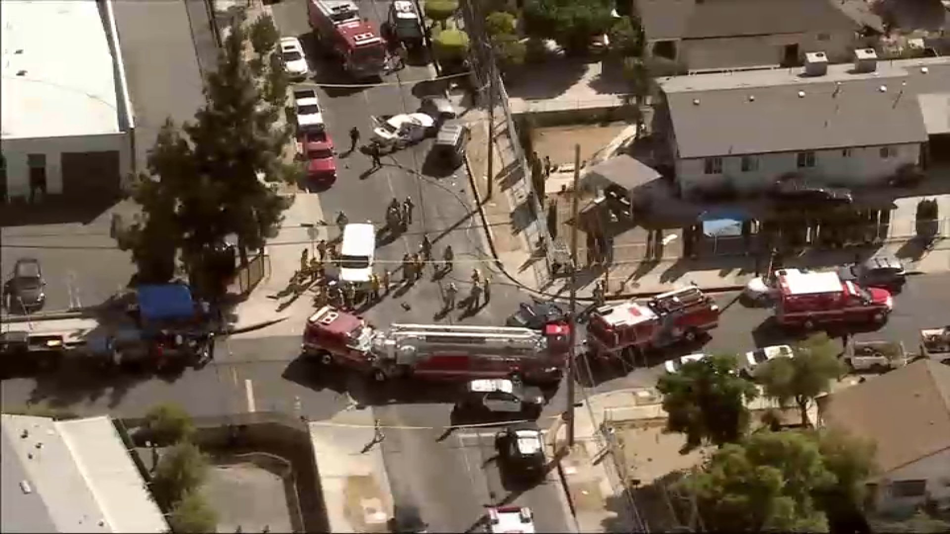 6 injured in multi-vehicle hit-and-run crash in Pacoima