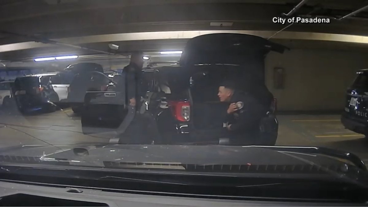 Pasadena police release video of ‘horseplay' incident that ended in officer sh...