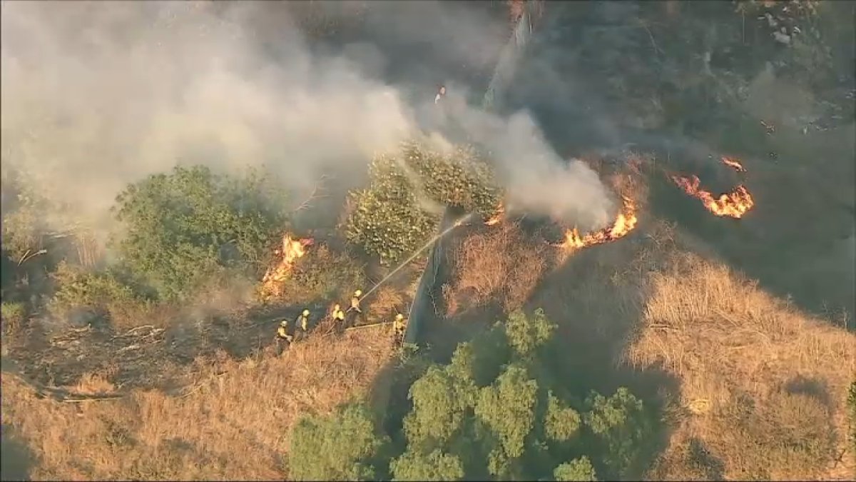 15-Acre Brush Fire Breaks Out in West Covina