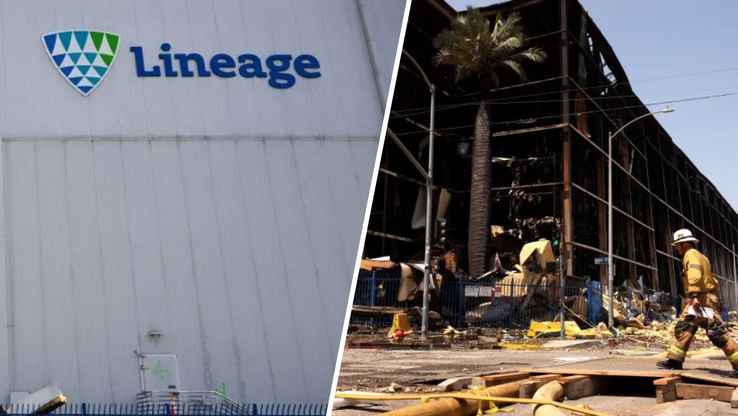 nbclosangeles.com - Helen Jeong - Half of food waste trapped inside Boyle Heights warehouse cleared out, Lineage Logistics says