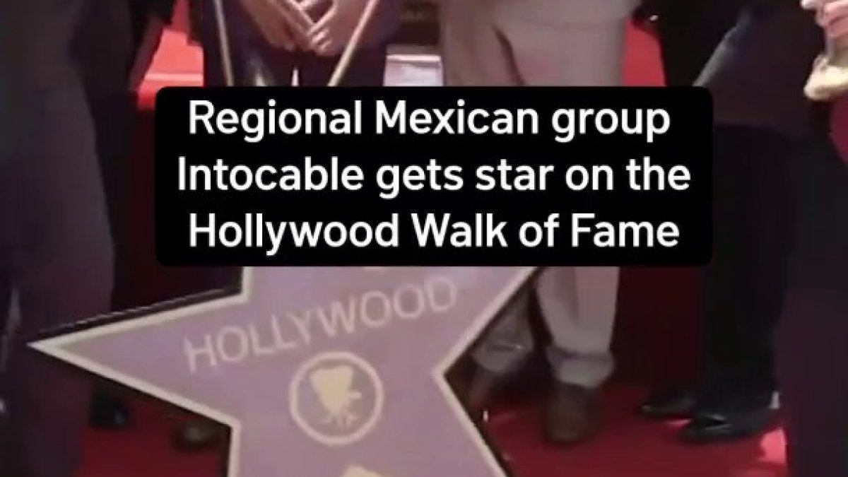 Regional Mexican group Intocable gets star on the Hollywood Walk of Fame