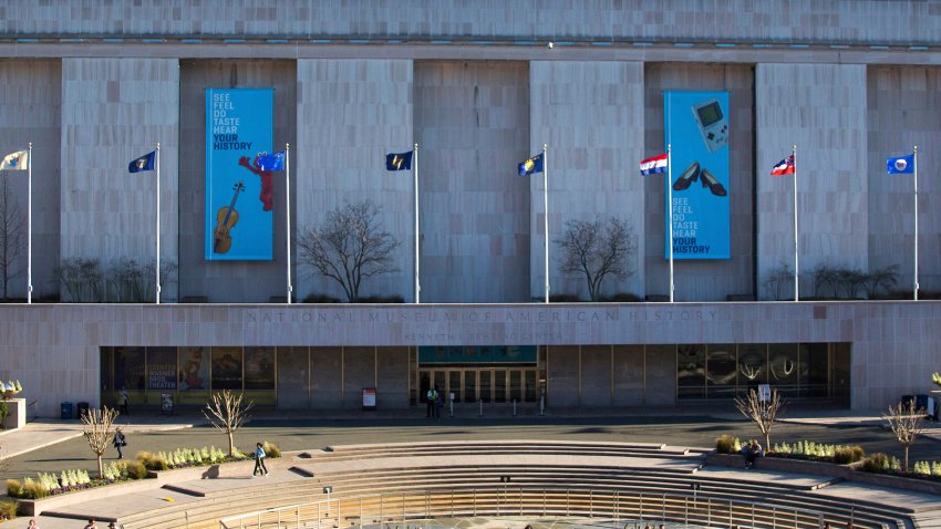 The Smithsonian Museum of American History is pictured on the National Mall in Washington, April 3, 2019.