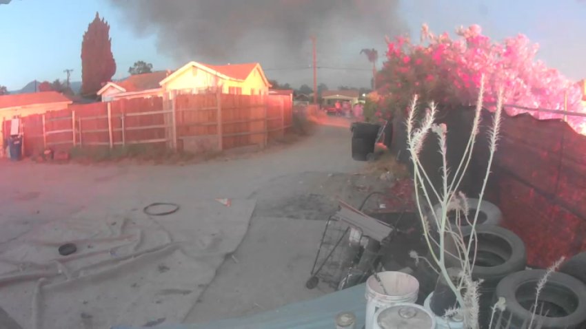 A San Bernardino family said illegal fireworks burned a family home of 40 years over the Fourth of July weekend.