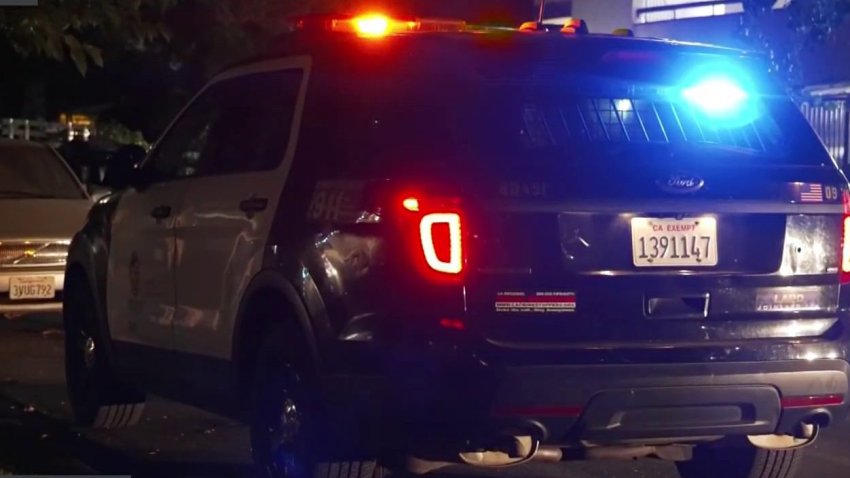 The scene of a reported robbery Thursday July 24, 2026 in Van Nuys.