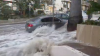 Water main break floods West Hollywood neighborhood