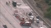 Fiery multi-vehicle crash on 210 Freeway in Lake View Terrace prompts lane closures