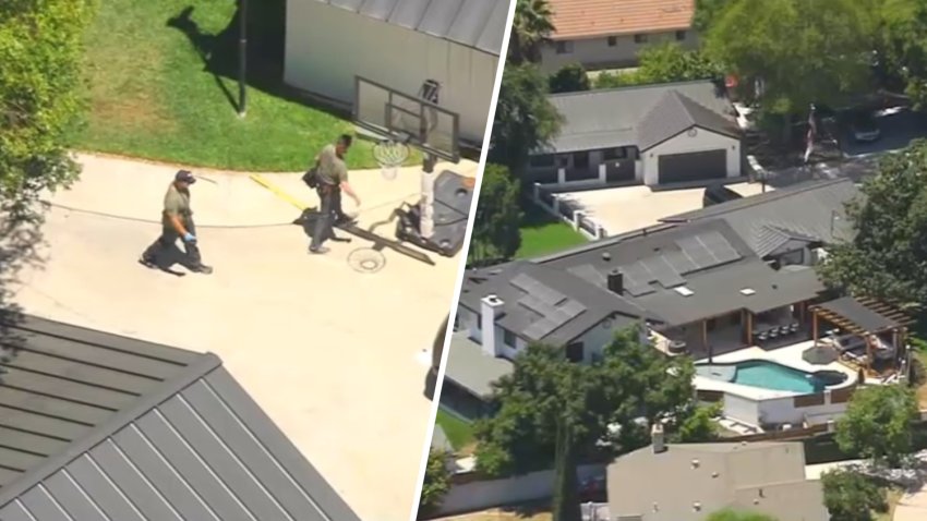FBI agents at a Chino home July 28, 2026.