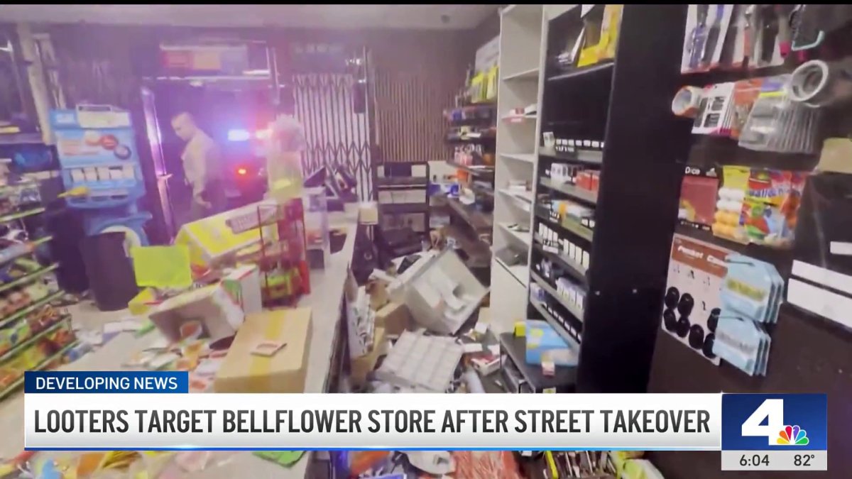 Looters target Bellflower liquor store after street takeover, owners say