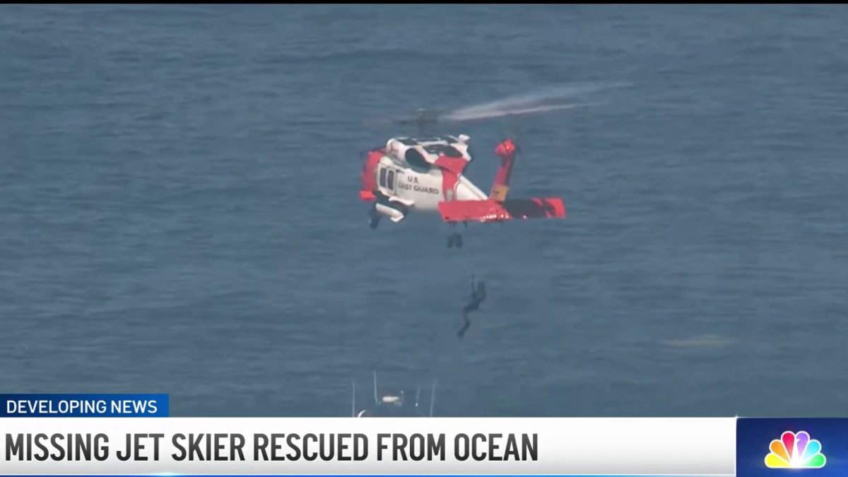 Missing jet skier in stable condition after ocean rescue