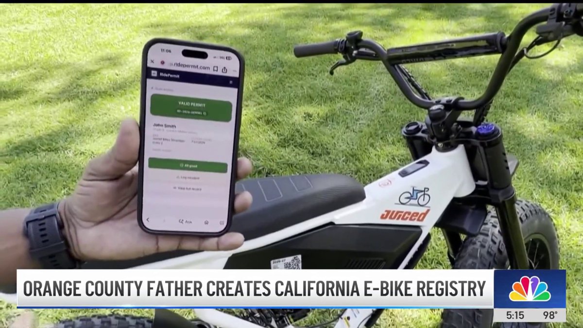 Orange County father creates California e-bike registry