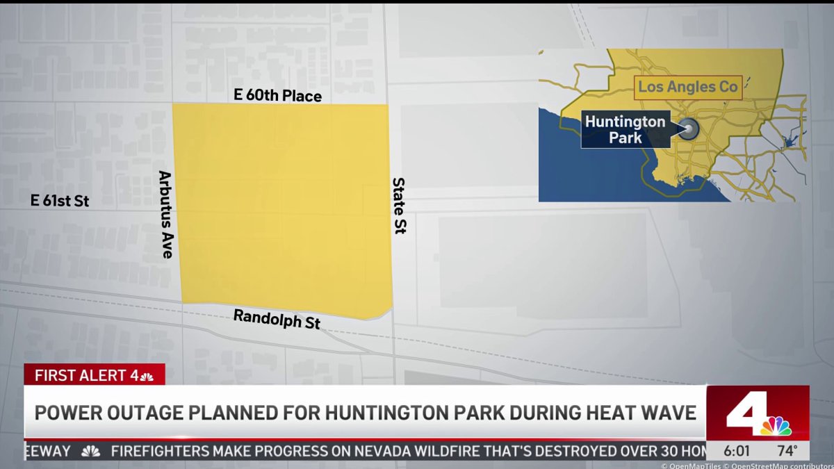 Power outage planned for Huntington Park during heat wave