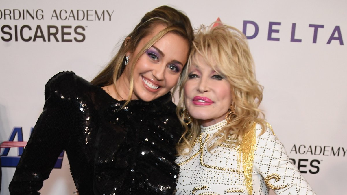 Miley Cyrus pays tribute to godmother Dolly Parton: ‘I have an angel by my side’