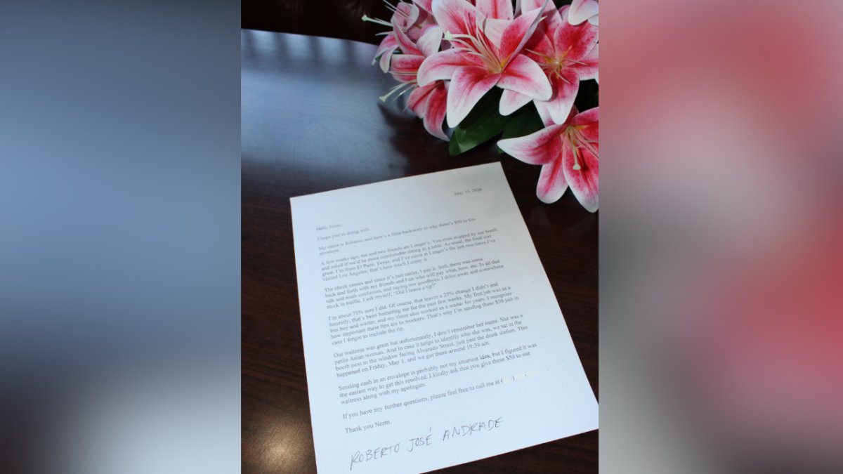 ‘Did I leave a tip?': Texas man mails $50 and a letter to Langer's Deli