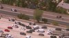 Pursuit driver stops at gas station, rams into CHP SUV on 405 Freeway