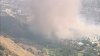 Brush fire burns near Castaway Restaurant in Burbank