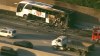 1 dead in 60 Freeway bus fire in Hacienda Heights