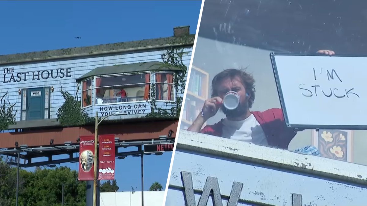 Man living in billboard in West Hollywood to promote Netflix film – NBC Los Angeles Man living in billboard in West Hollywood to promote Netflix film – NBC Los Angeles