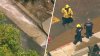 Water pipe ruptures in Hollywood Hills