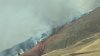 Evacuation warning issued due to brush fire near Lebec