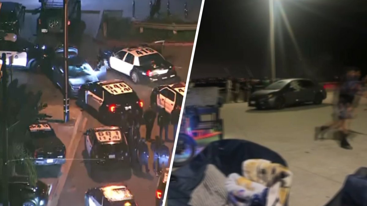 Woman drives onto Venice Beach Pier, leading to pursuit and standoff