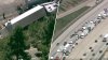 Fiery big rig crash shuts down WB 210 Freeway in La Crescenta