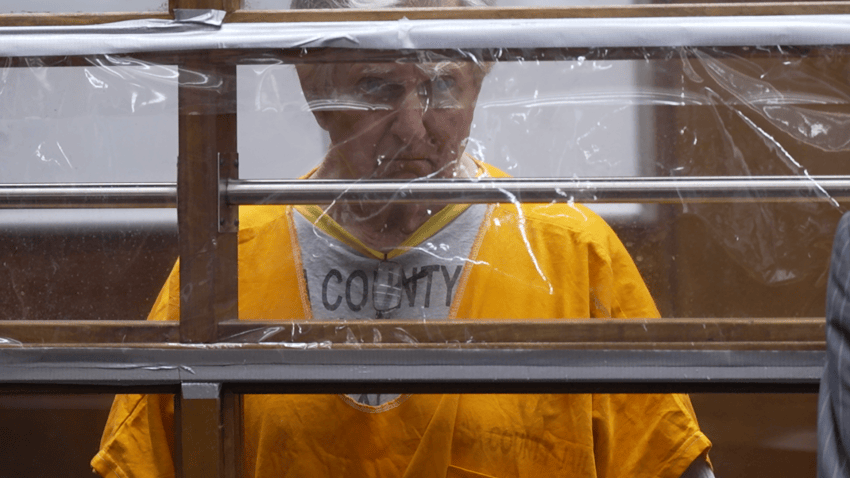 Richard Wall Sr. is pictured in court.