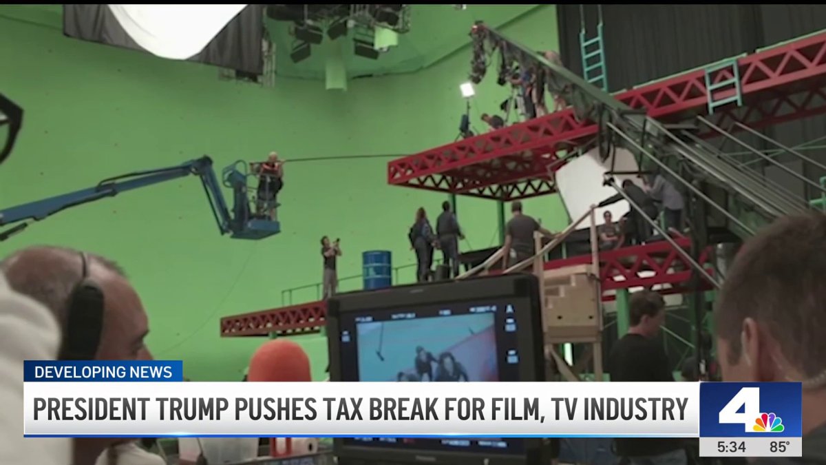 President Trump pushes tax break for entertainment industry