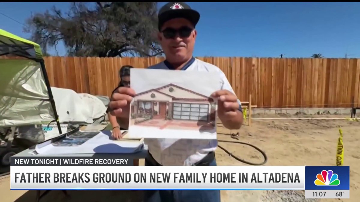 Father breaks ground on new family home in Altadena