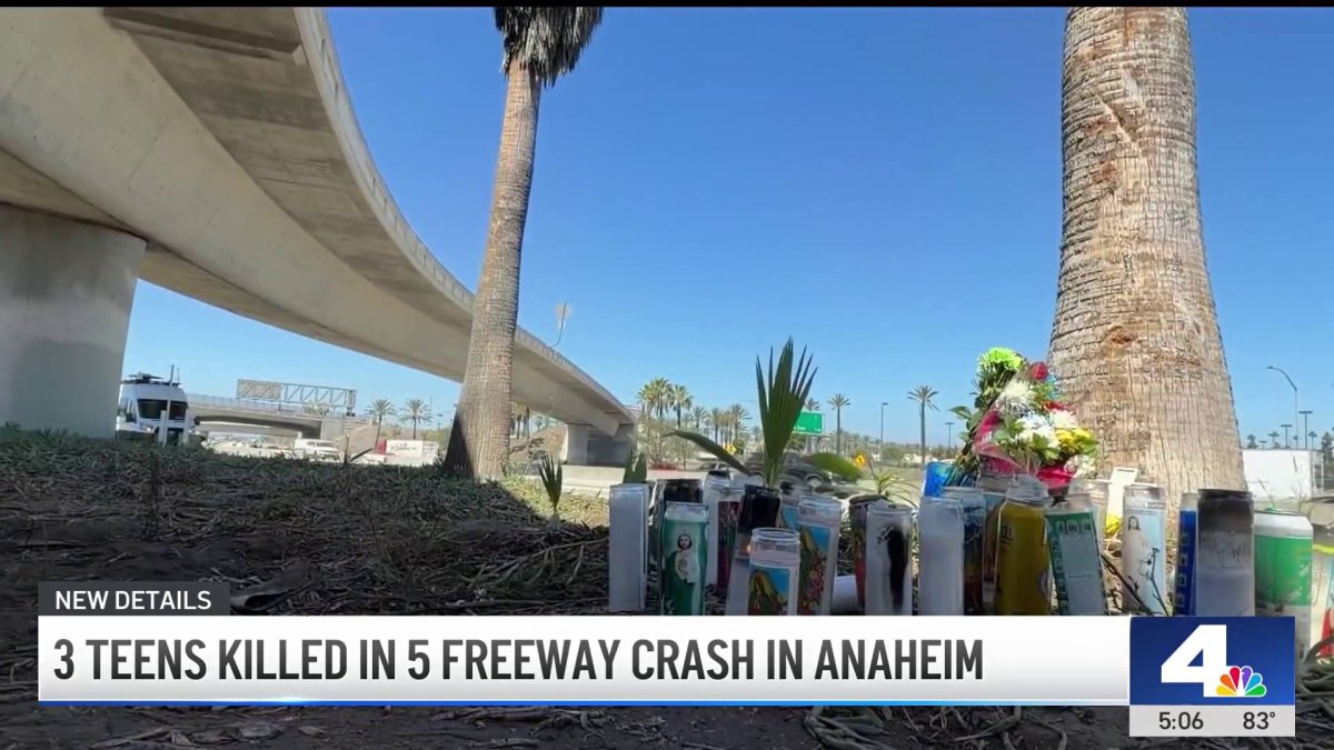 3 teens killed in 5 Freeway crash in Anaheim