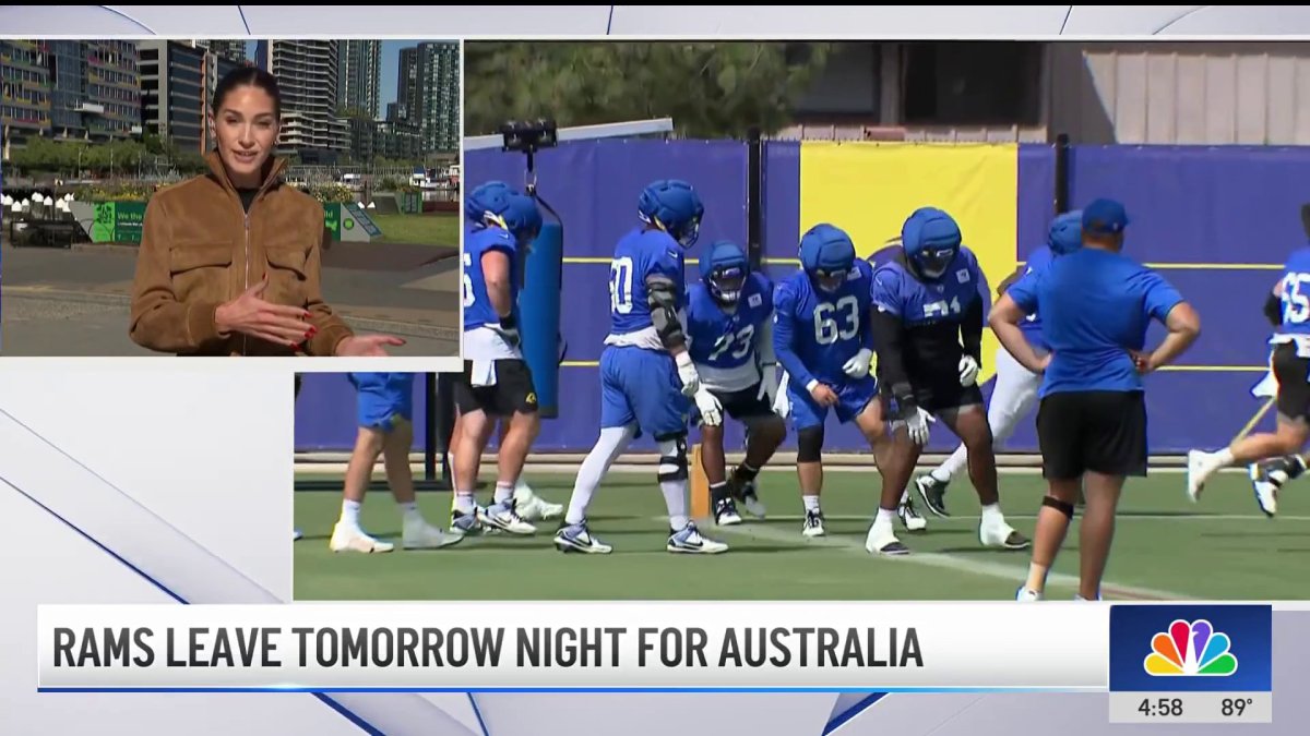 Rams leave Tuesday night for season opener in Australia