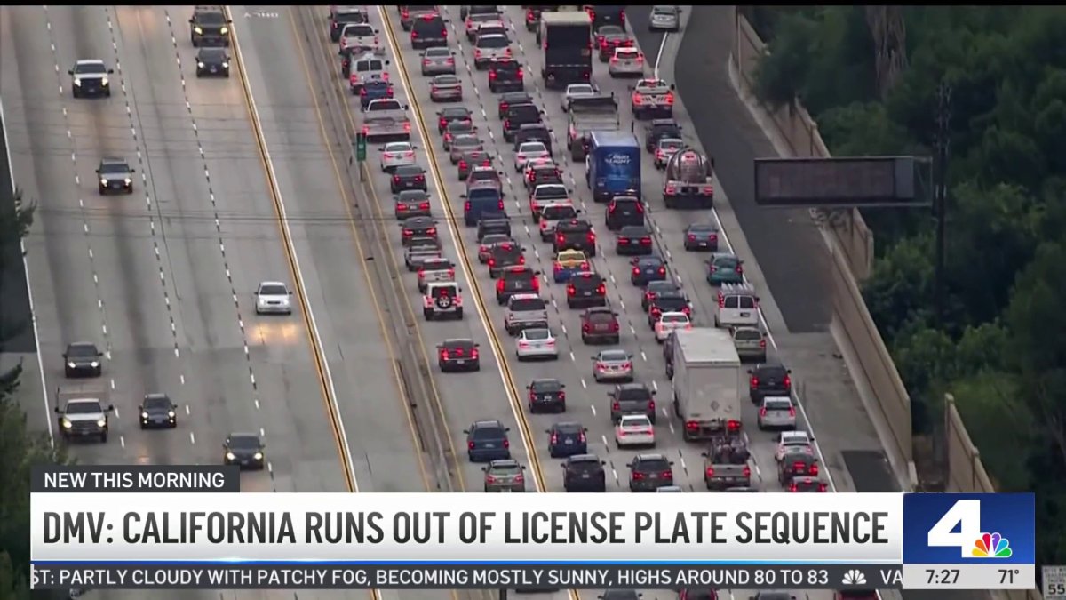 DMV: California runs out of license plate sequence