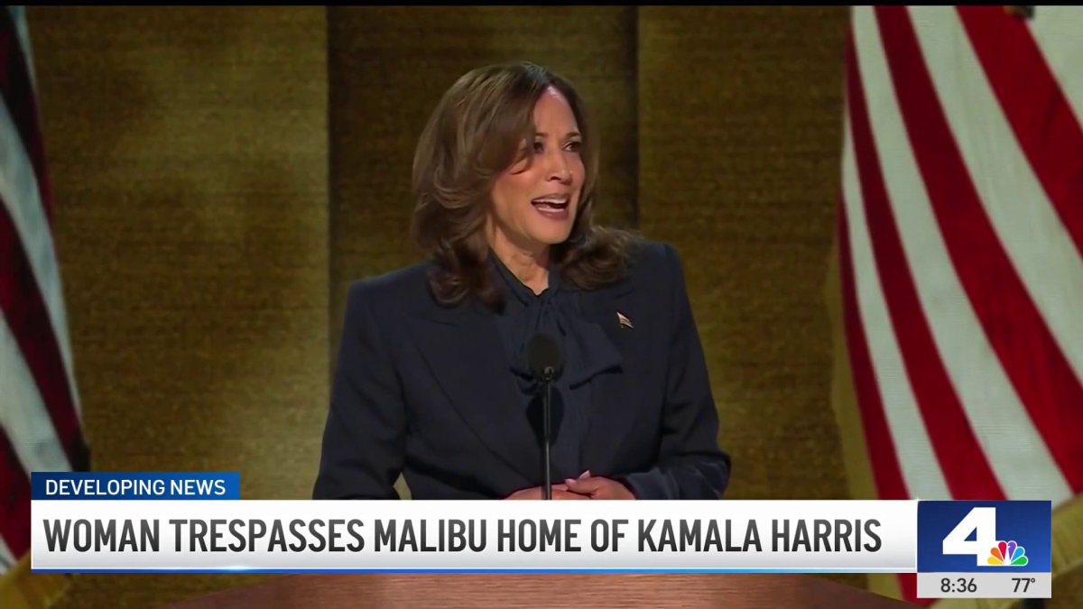 Deputies called after woman illegally entered property of Kamala Harris