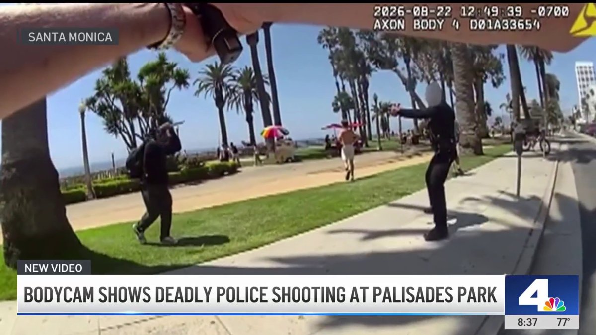 Bodycam video shows deadly police shooting at Palisades Park in Santa Monica
