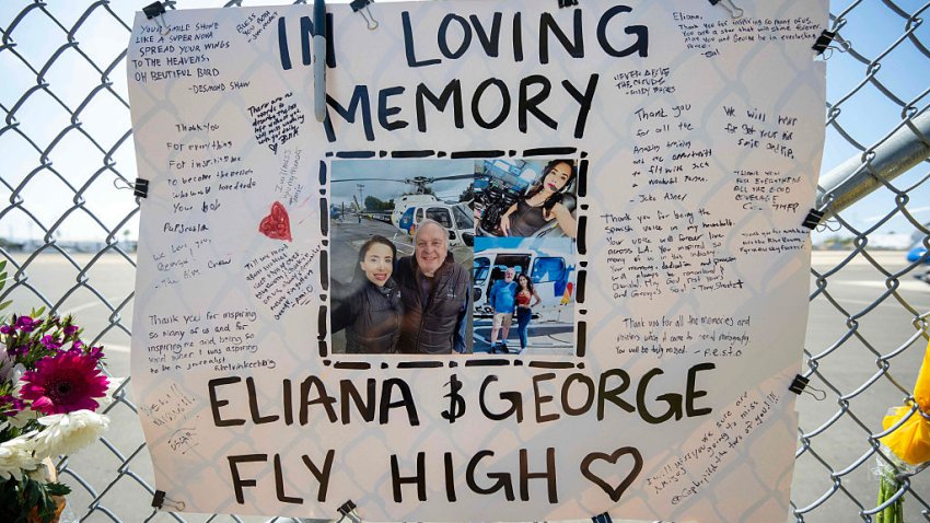 Los Angeles, CA – September 17: A memorial for NBCLA reporter Eliana Moreno and helicopter pilot George Marciniw at Whiteman Airport in Pacoima on Thursday, September 17, 2026. The pair  were killed when the news helicopter they were in crashed while covering a news story in Chatsworth.  (Photo by Hans Gutknecht/MediaNews Group/The Los Angeles Daily News via Getty Images)