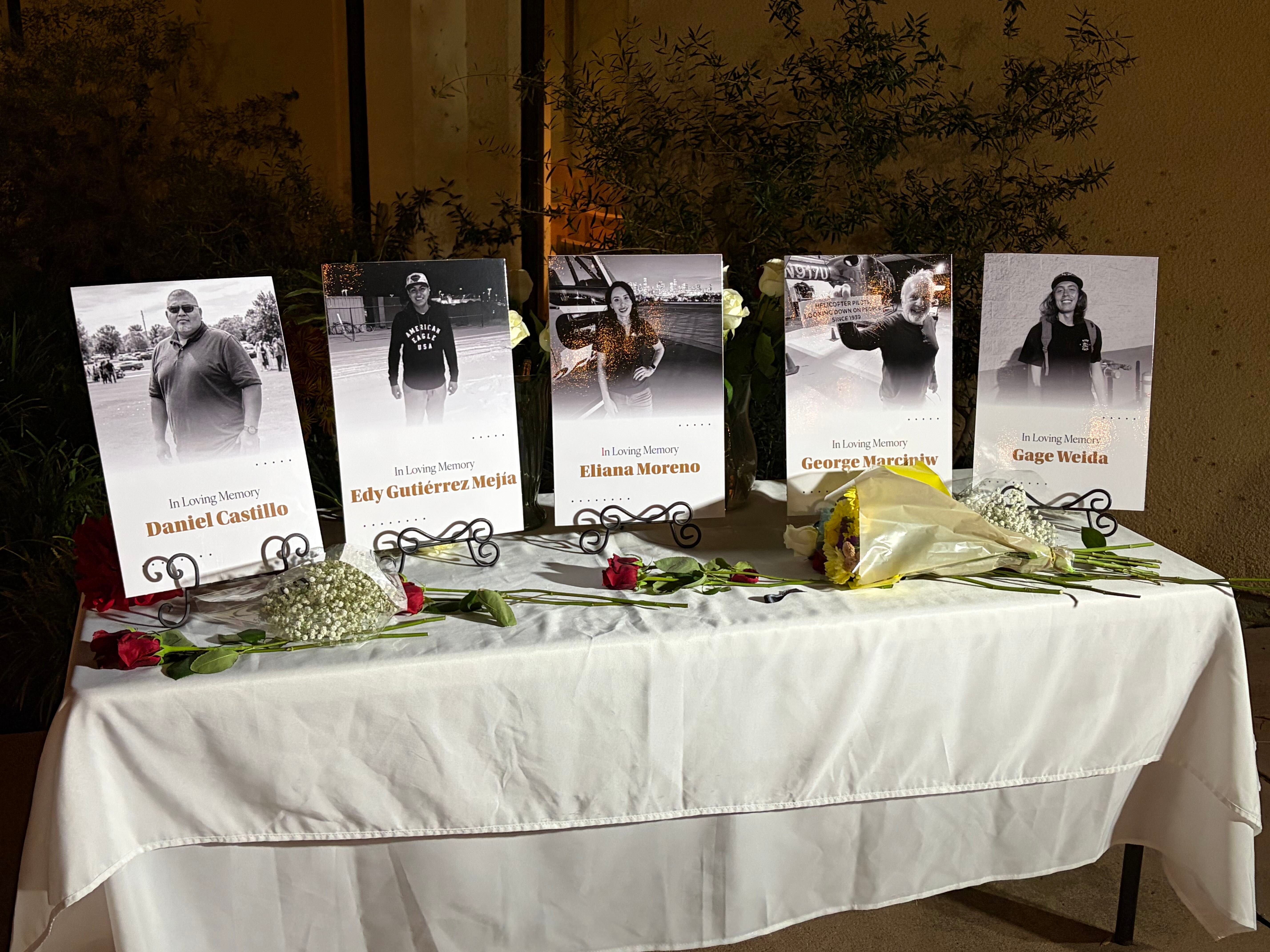 Loved ones gather in vigil to honor Chatsworth bus crash, news helicopter crash victims