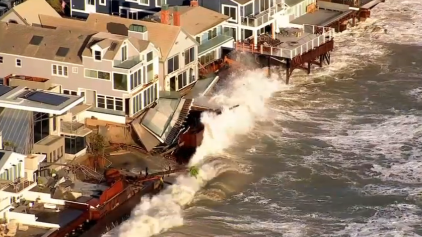 A view of homes on the Dana Point coast.