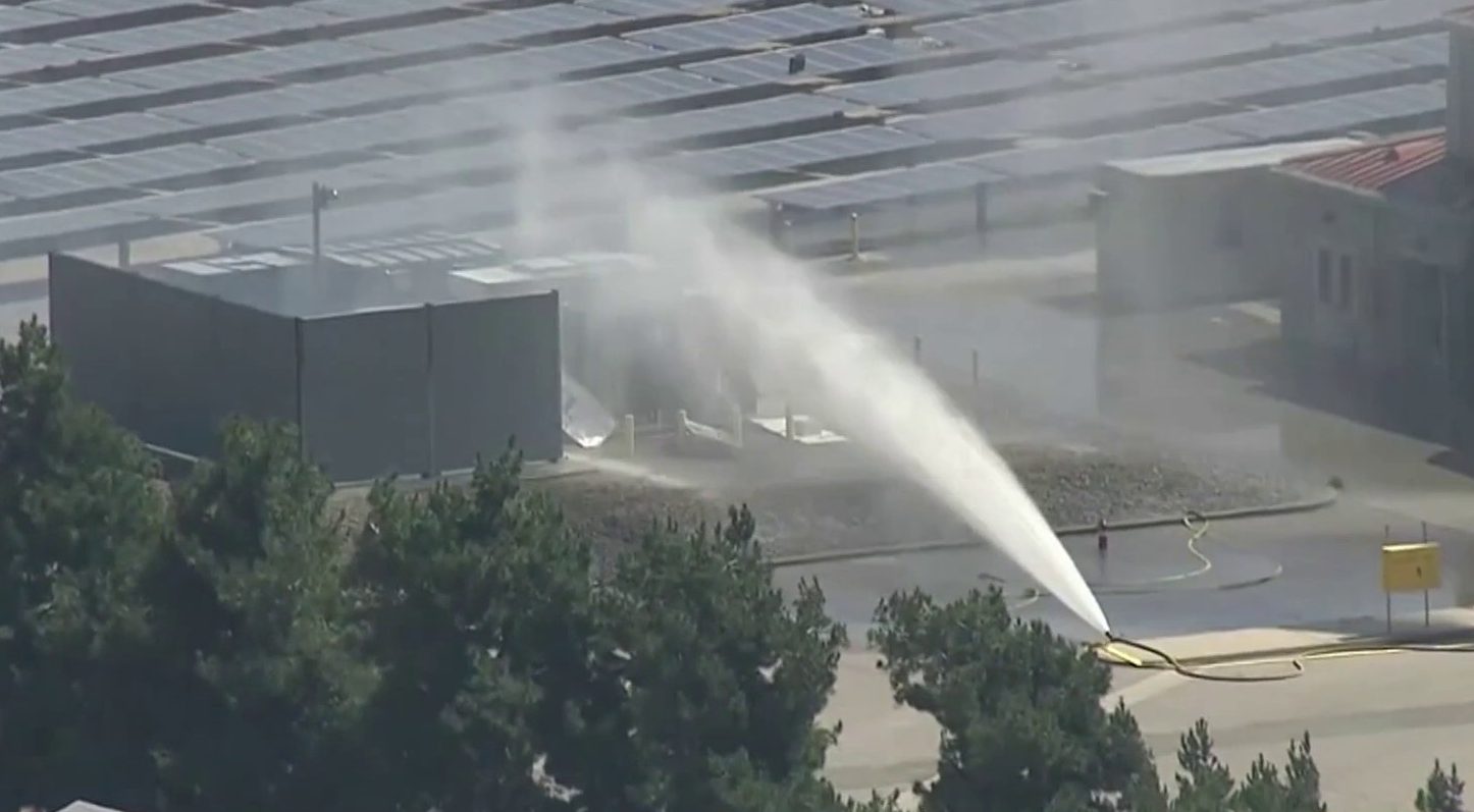 nbclosangeles.com - Helen Jeong - Progress being made in lithium battery fire in La Verne, but threat persists