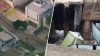 Driveway collapse at beachfront Malibu home damages gas line